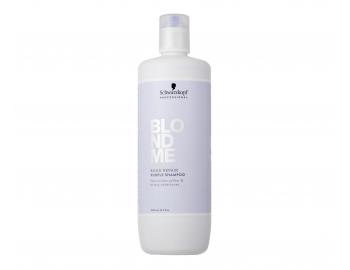 Neutralizační šampon pro posílení blond vlasů Schwarzkopf BlondMe Bond Repair Purple Shampoo - 1000 ml