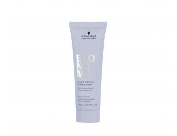 Neutralizan maska pro poslen blond vlas Schwarzkopf BlondMe Bond Repair Purple Mask - 50 ml