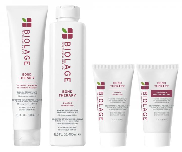Sada pro extr�mn� po�kozen� vlasy Biolage Bond Therapy + �ampon 50 ml a kondicion�r 50 ml zdarma