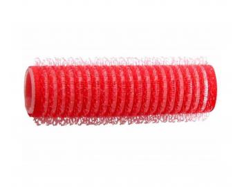 Nat��ky na vlasy Duko Velcro pr.15 mm, 6 ks - samodr��c�, �erven�