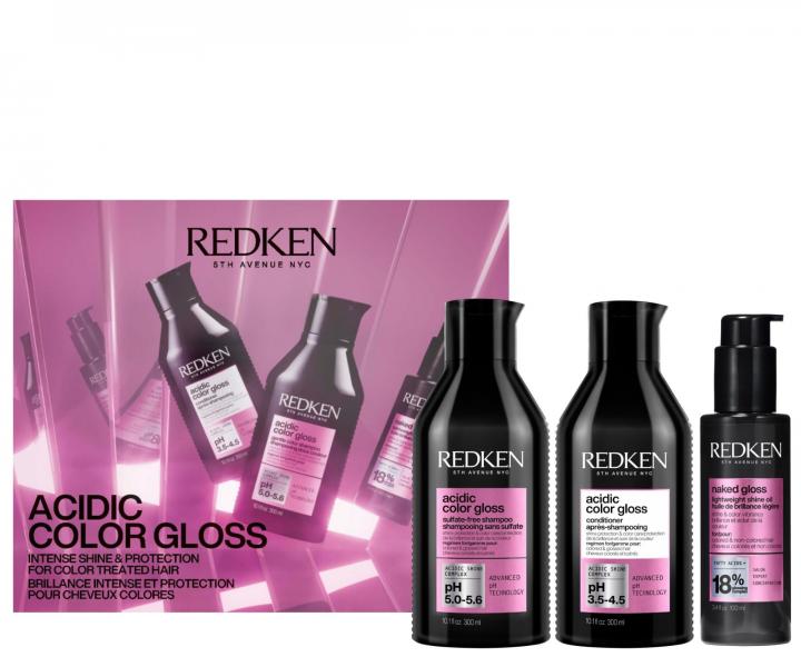 D�rkov� sada pro barven� vlasy Redken Acidic Color Gloss