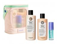 Dárková sada pro zdravou vlasovou pokožku Maria Nila Head & Hair Heal + kosmetická taška zdarma