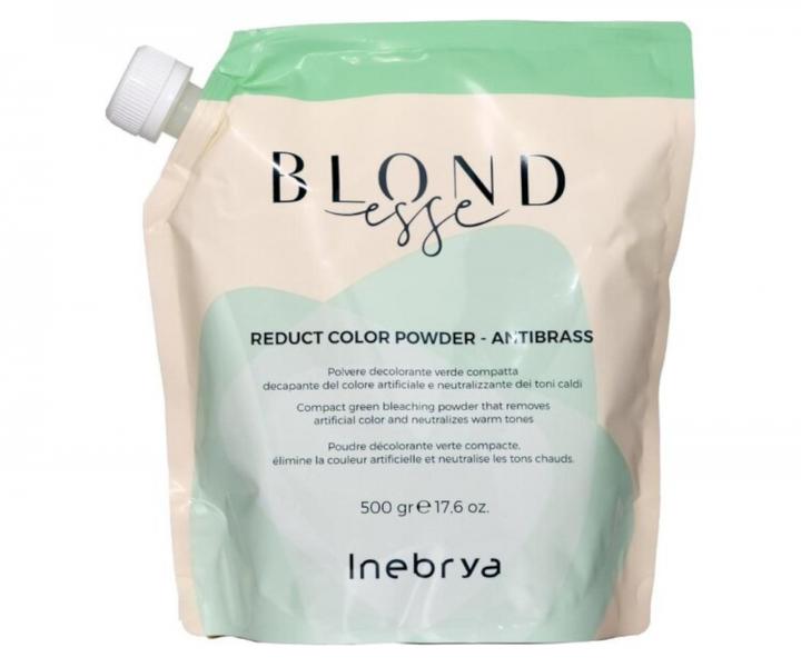 Zesvtlujc pudr pro odstrann chemick barvy z vlas Inebrya Blondesse Reduct Color Powder Antibrass - 500 g
