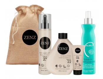 Drkov sada pro podporu rstu vlas Zenz Scalp + kondicionr Malibu C zdarma