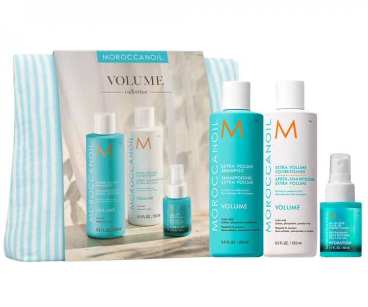 D�rkov� sada pro objem jemn�ch vlas� Moroccanoil Volume Collection + bezoplachov� p��e a ta�ti�ka zdarma