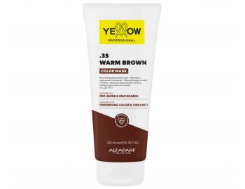 Vy�ivuj�c� maska s barevn�m pigmentem Yellow Professional Color Mask .35 Warm Brown - tepl� hn�d�, 200 ml