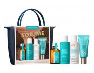 Cestovn� sada pro objem jemn�ch vlas� Moroccanoil Greetings From Volume + kr�m na ruce a ta�ti�ka zdarma