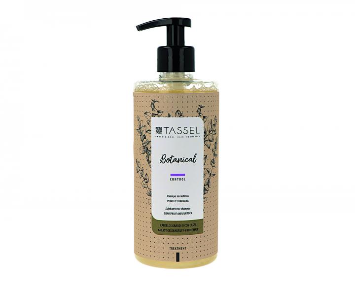 ampon pro mastn vlasy a pokoku s lupy Tassel Cosmetics Botanical Control - 500 ml