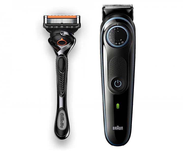 Zastřihovač vlasů a vousů Braun BeardTrimmer 3 BT3340 + holicí strojek Gillette Proglide zdarma