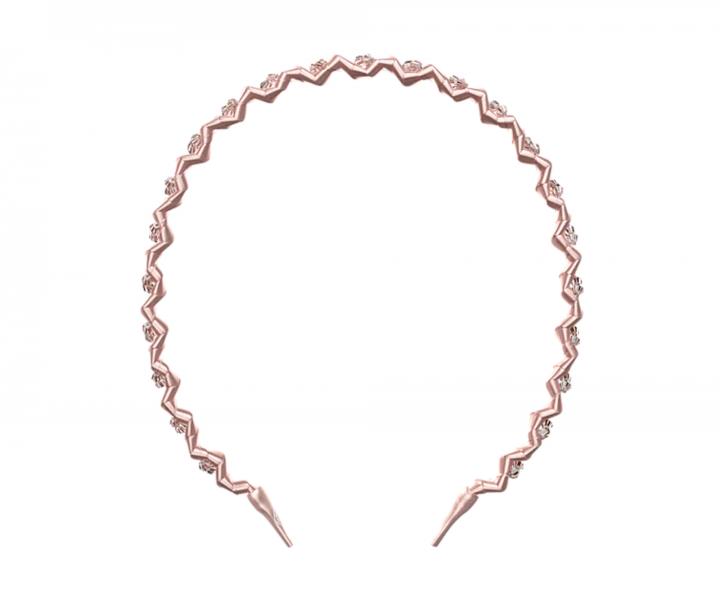 Čelenka do vlasů Invisibobble Hairhalo Pink Sparkle - růžová