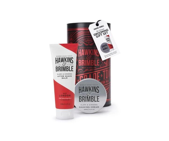 Pánská dárková sada Hawkins & Brimble Grooming Gift Set - krém na holení + balzám po holení