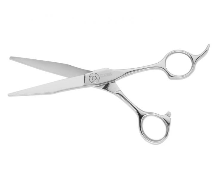 Kadeřnické nůžky Sibel Cisoria Luxury O550 5,5" - stříbrné