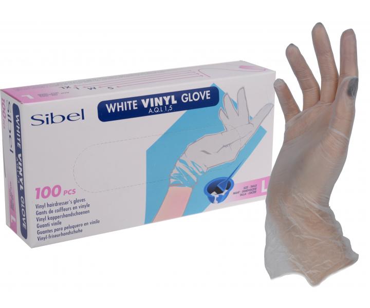Vinylov rukavice pro kadenky Sibel 100 ks