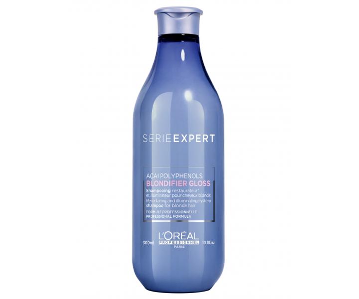 Rozjasňující a regenerační šampon pro blond vlasy Loréal Blondifier Gloss - 300 ml