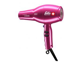 Profesionální fén na vlasy Solis Light & Strong 969.45 - 1800 W, růžový