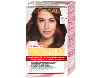 Permanentní barva Loréal Excellence 4.54 mahagonová měděná