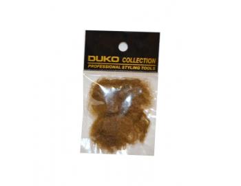 Síťka na vlasy s gumičkou Duko 4201 jemná - 3 ks, světlá
