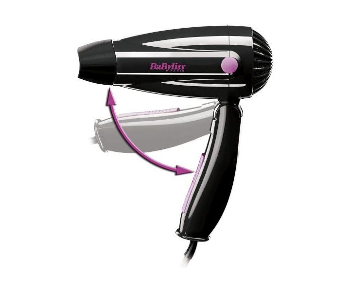 Cestovn fn se sklpc rukoje BaByliss VOYAGE 5250E - 1200 W, ern