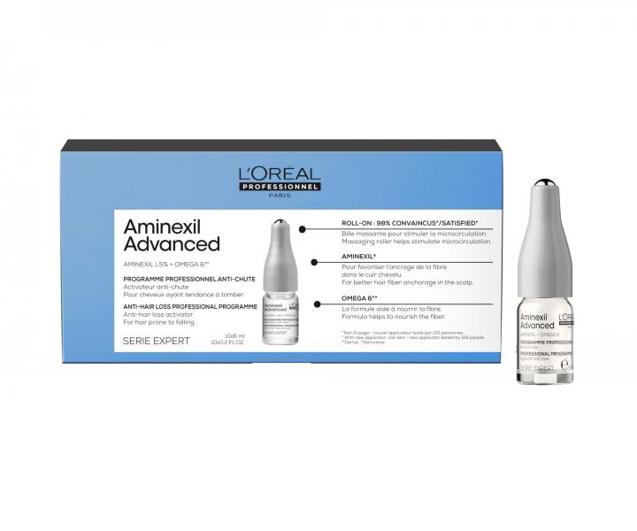 Intenzivn kra proti padn vlas Loral Professionnel Aminexil Advanced Anti-Hair Loss - 10 x 6 ml