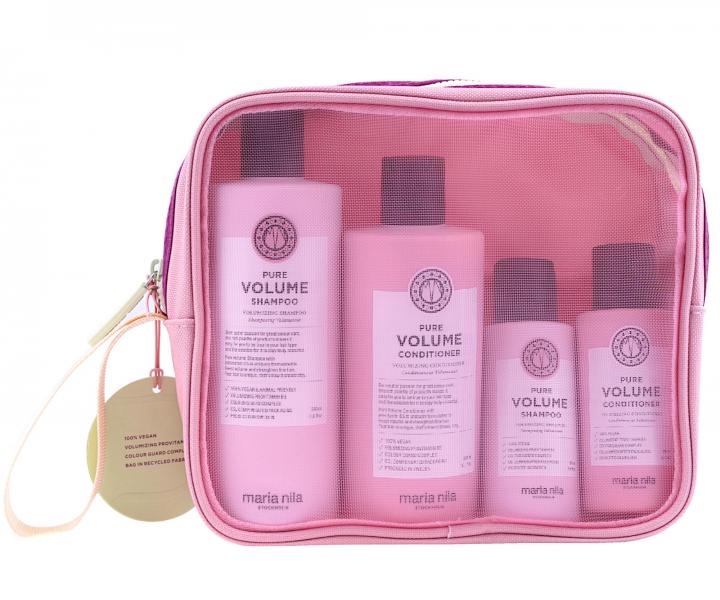 Drkov sada pro objem jemnch vlas Maria Nila Pure Volume + kosmetick taka zdarma