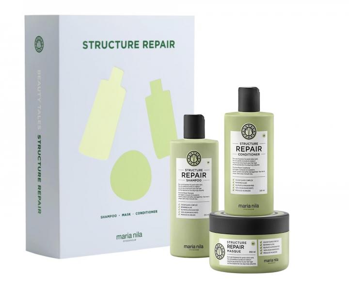 Dárková sada pro hydrataci suchých a poškozených vlasů Maria Nila Structure Repair