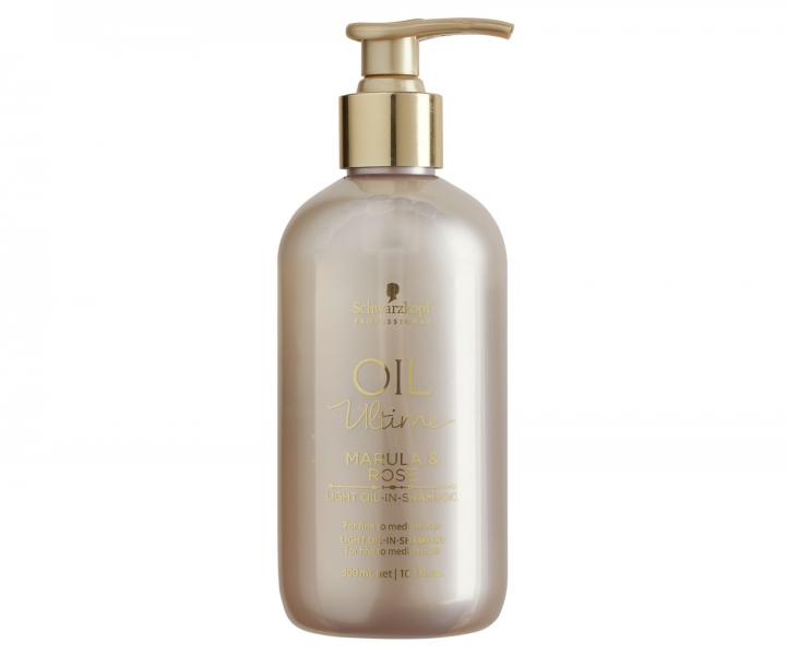 Olejový šampon Schwarzkopf Professional Oil Ultime Marula & Rose Light Oil-In-Shampoo - 1000 ml