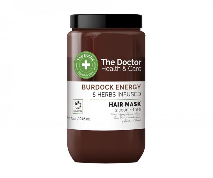 Vitalizujc maska proti padn vlas The Doctor Burdock Energy 5 Herbs Infused Hair Mask