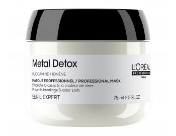 Maska pro barven� a po�kozen� vlasy Lor�al Professionnel Serie Expert Metal Detox - 75 ml