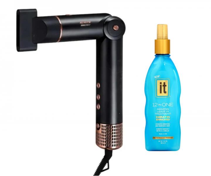 Multifunk�n� kulmof�n Kiepe Professional Home Precision AirFlex - 1500 W, �ern� + kondicion�r It Haircare 300 ml zdarma