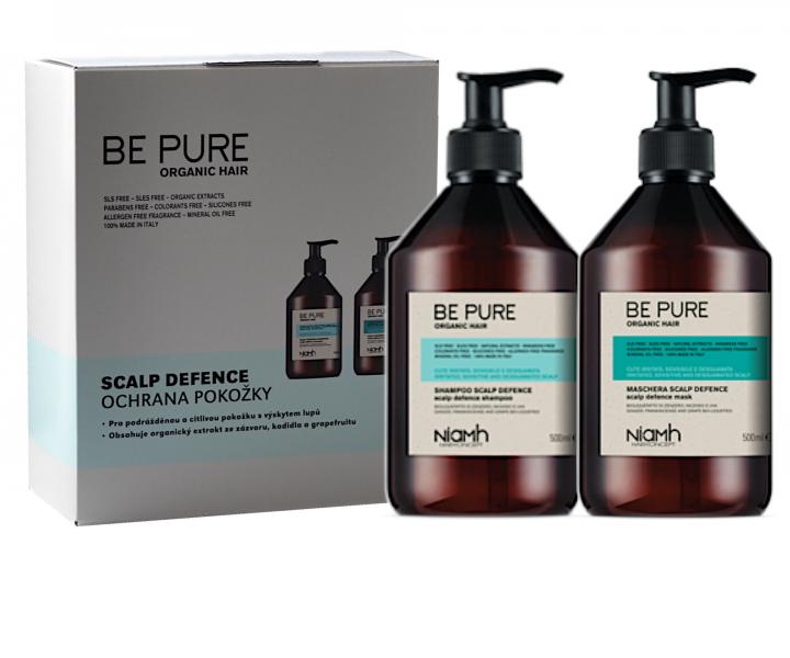 Dárková sada pro zklidnění vlasové pokožky Niamh Be Pure Scalp Defence