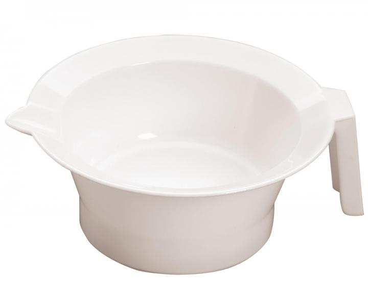 Plastov miska na mchn barev s rukou a protiskluzovm kroukem Sibel - 250 ml, bl