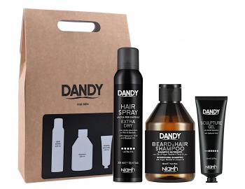 Dárková sada pro muže pro úpravu vlasů a vousů Dandy