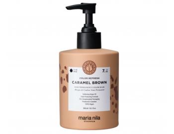 Maska pro o�iven� barvy vlas� Maria Nila Colour Refresh Caramel Brown - karamelov� hn�d�, 300 ml