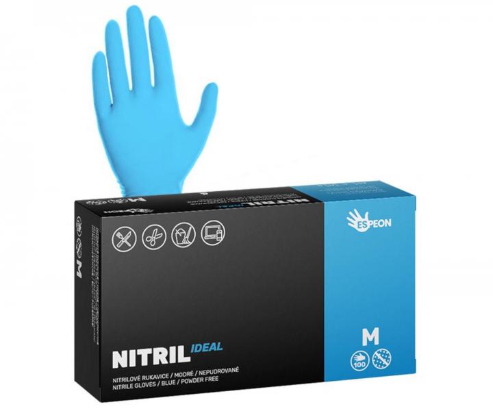 Nitrilové rukavice Espeon Nitril Ideal - 100 ks, modré, velikost M