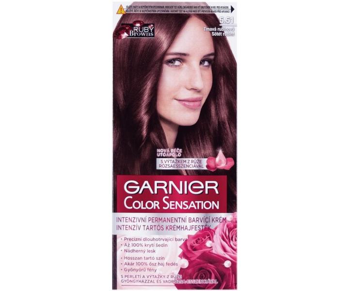 Permanentní barva Garnier Color Sensation 5.51 tmavá rubínová