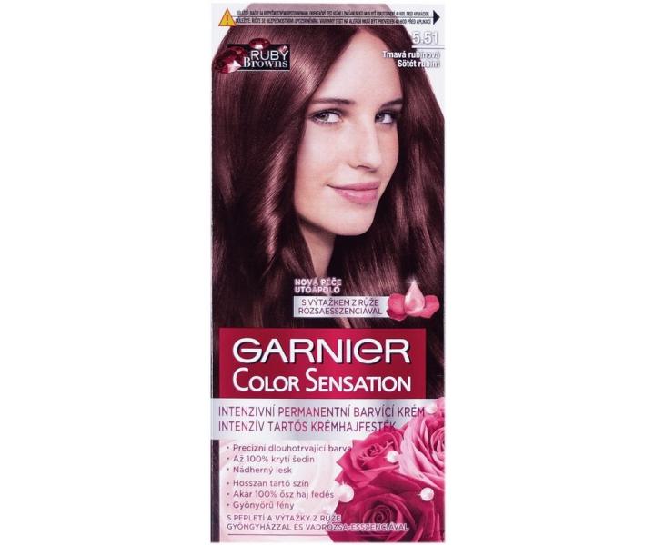 Permanentn barva Garnier Color Sensation 5.51 tmav rubnov