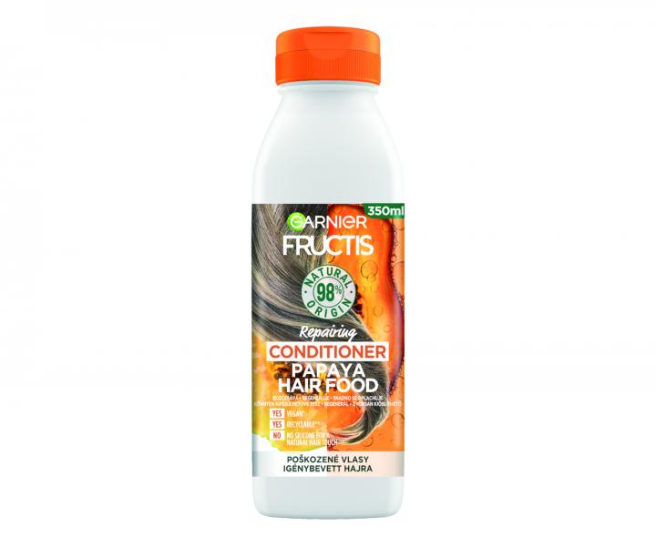 Regeneran kondicionr pro pokozen vlasy Garnier Fructis Papaya Hair Food - 350 ml
