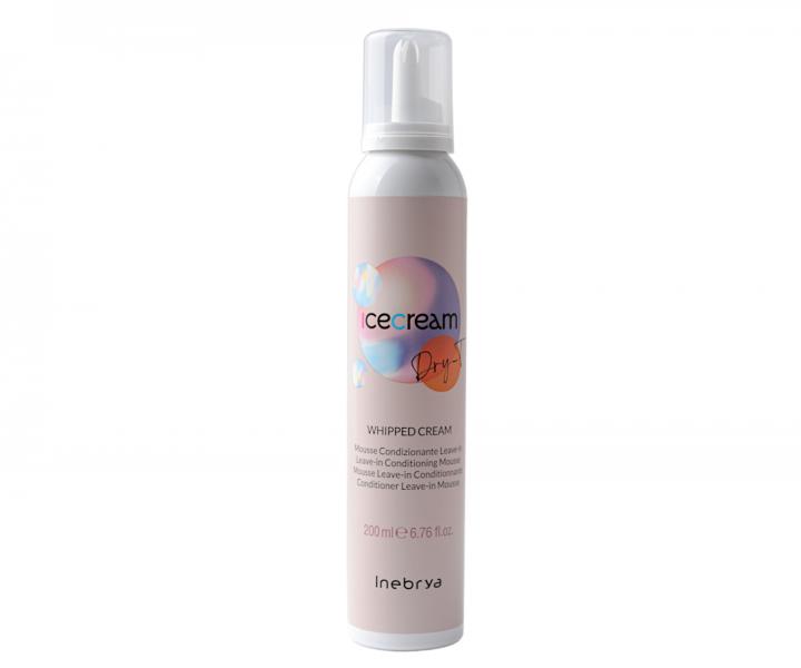 Bezoplachový pěnový kondicionér pro suché vlasy Inebrya Ice Cream Dry-T Whipped Cream - 200 ml