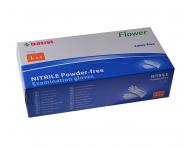 Jednorázové nitrilové rukavice Batist Flower Premium 100 ks - L