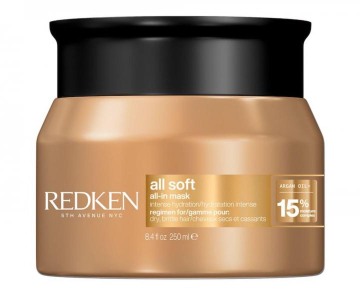 Hloubkov� vy�ivuj�c� a hydrata�n� maska pro such� a k�ehk� vlasy Redken All Soft All-In Mask - 250 ml