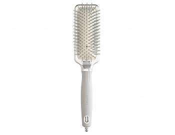 Kartáč se vzduchovým polštářem Olivia Garden Expert Rectangular Silver Small - stříbrný