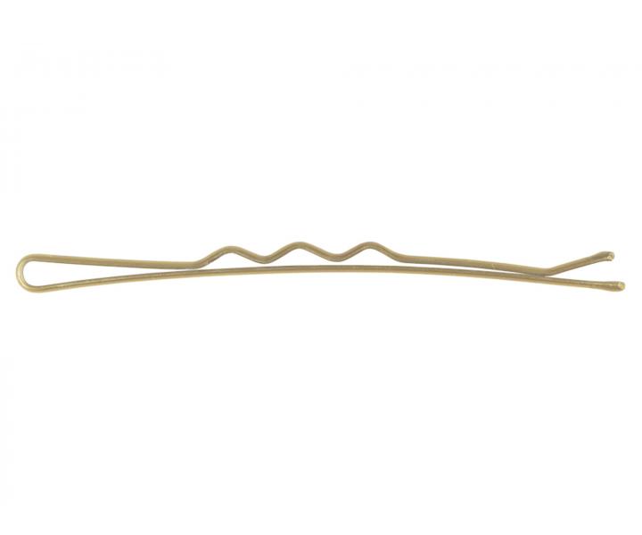 Vlnit sponka Sibel Wavy - 5 cm, zlat - 24ks