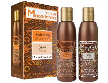 Hydratační sada pro suché a křehké vlasy Kléral Olio di Macadamia - šampon 150 ml + maska 150 ml