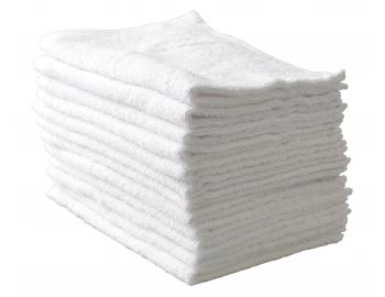 Ručníky froté 45 x 28 cm, 100% bavlna, Sibel, bílé - 12 ks