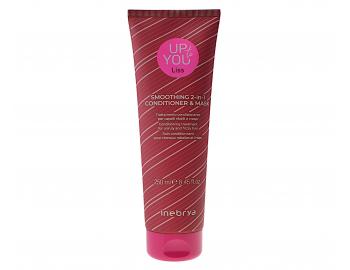 Uhlazující a ošetřující kúra pro nepoddajné a krepaté vlasy Inebrya Up to You Liss Smoothing 2in1 Conditioner & Mask - 250 ml