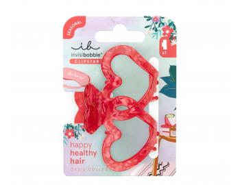 Skipec do vlas Invisibobble Clipstar M Oasis Lovers Nest -  erveno-rov