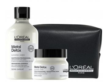 Sada pro barven� a po�kozen� vlasy Lor�al Professionnel Serie Expert Metal Detox + ta�ti�ka zdarma