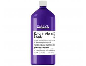 �ampon pro dlouhotrvaj�c� uhlazen� krepat�ch vlas� Lor�al Professionnel Serie Expert Keratin Alpha Sleek - 1500 ml