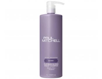 Neutralizan ampon pro blond a melrovan vlasy Paul Mitchell Blonde Platinum Blonde Violet Shampoo - 1000 ml