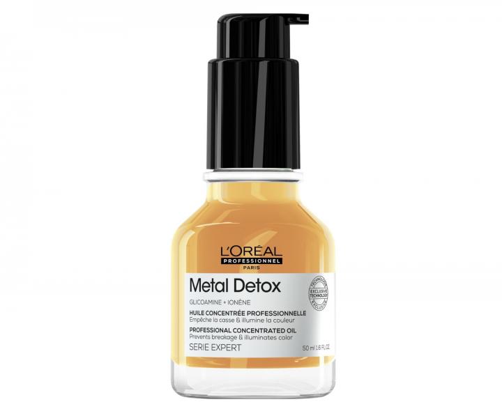 Olej pro barven� a po�kozen� vlasy Lor�al Professionnel Serie Expert Metal Detox - 50 ml - po�kozen� obal